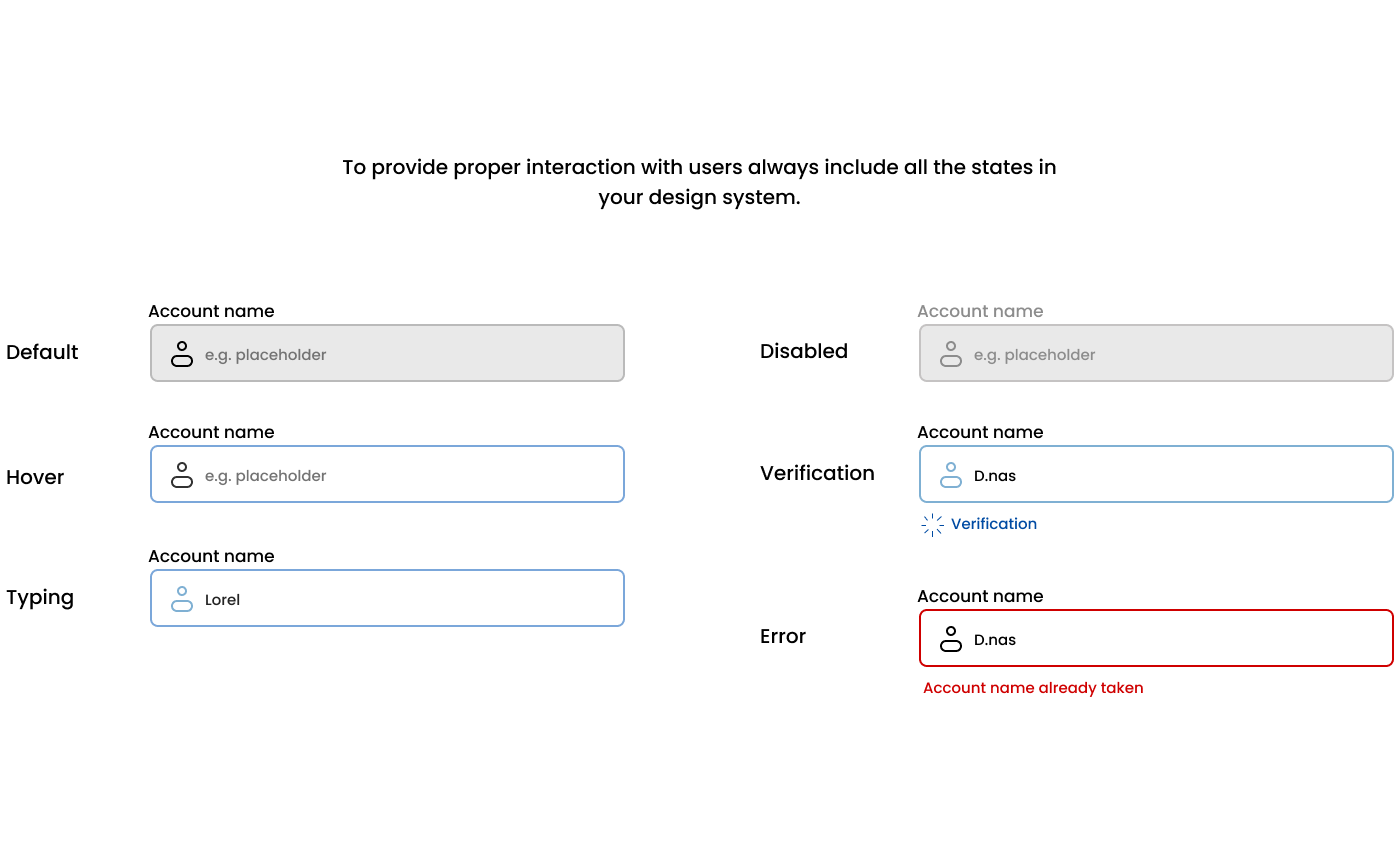 TEXT FIELDS STATES